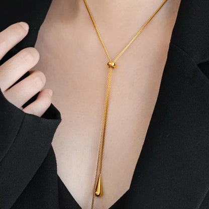 Drop-Shaped Non-irritating Necklace