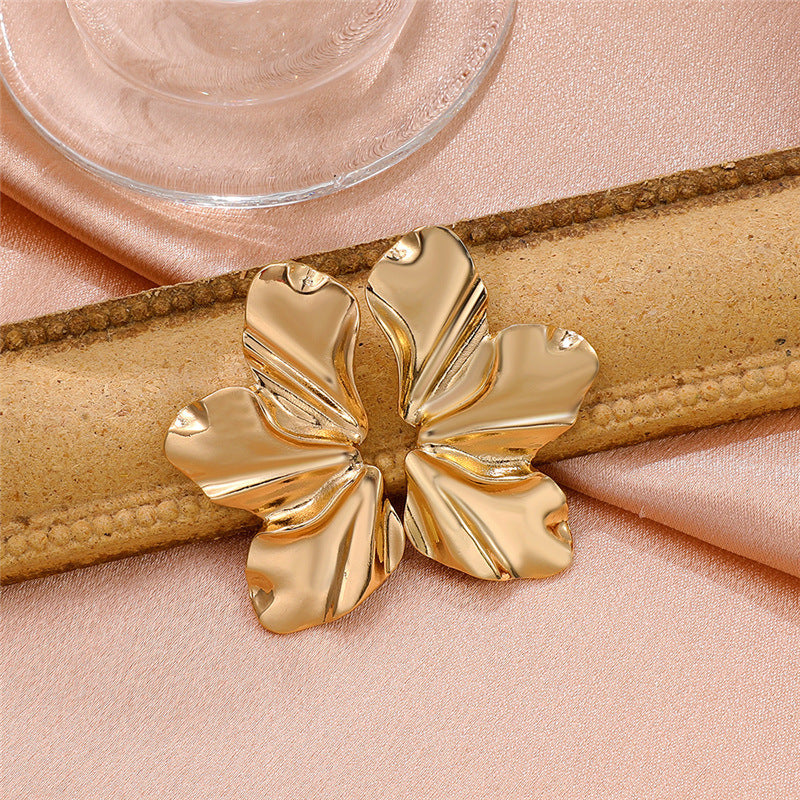 Irregular Floral Statement Earrings