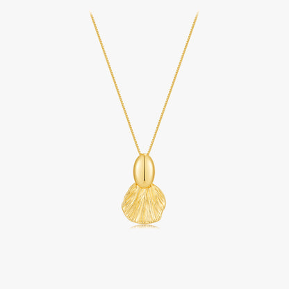 Textured Shell Statement Necklace