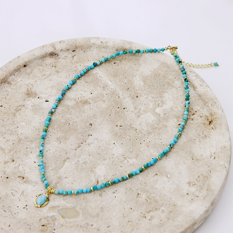 Turquoise Gold Plated Necklace