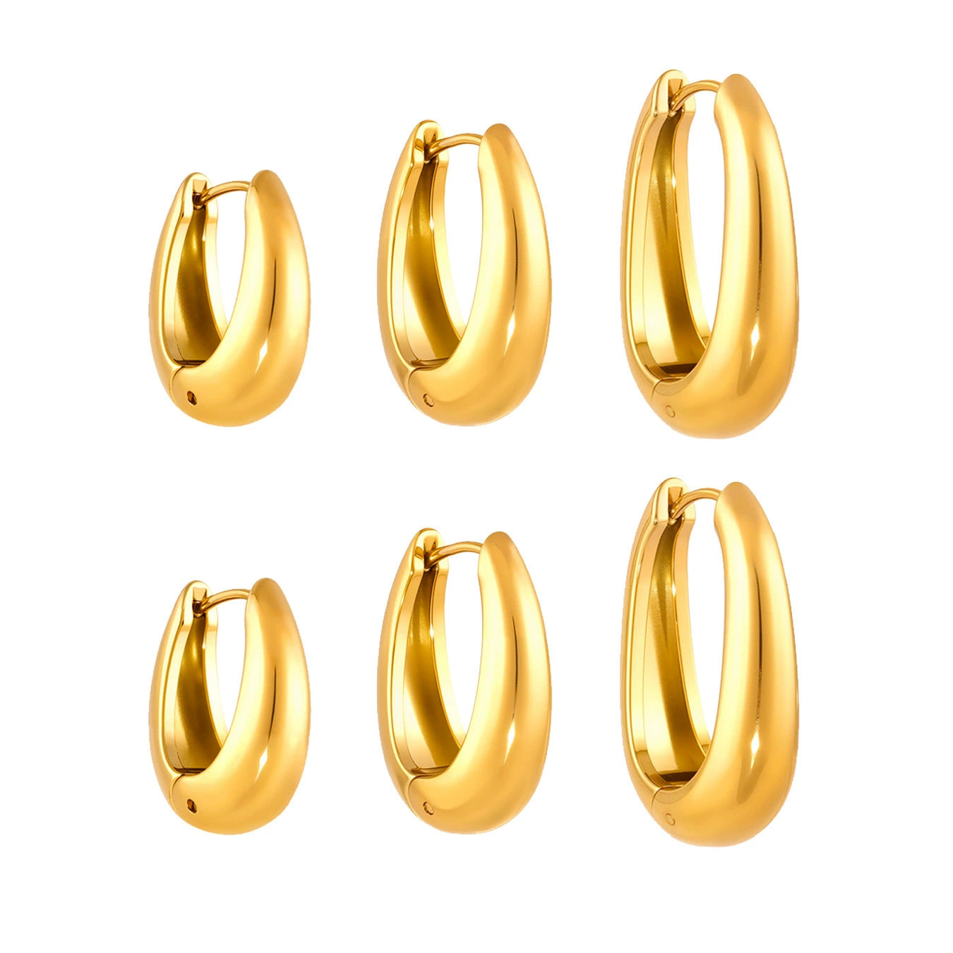 U-Shaped Plain Earrings