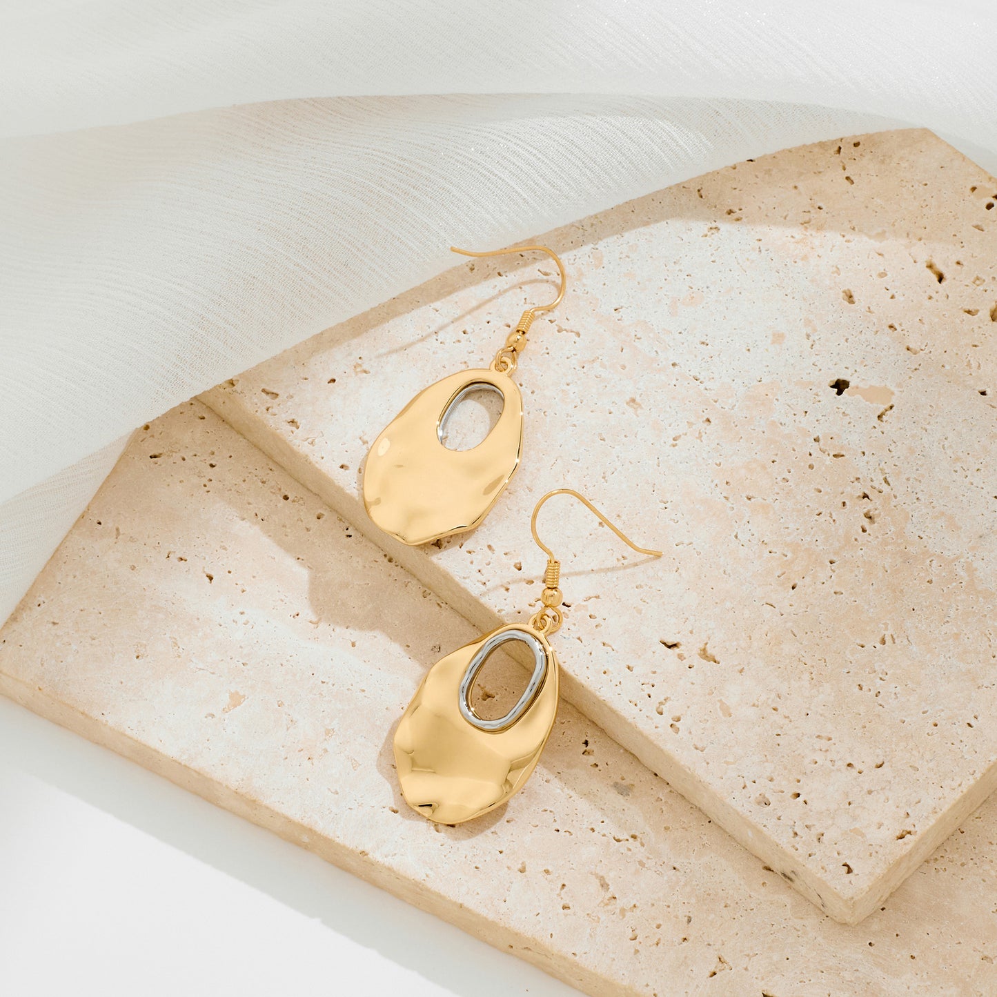 Geometric Hollow Dangle Earrings