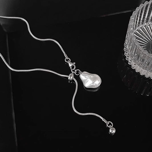 Snake Chain Lariat-Style Necklace