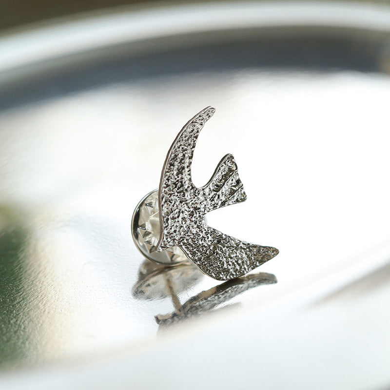 Vintage Dove Shaped Gold Plated Earrings