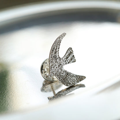 Vintage Dove Shaped Gold Plated Earrings