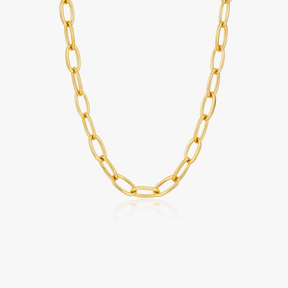 Paperclip Chain Statement  Necklace