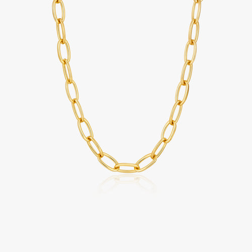 Paperclip Chain Statement  Necklace