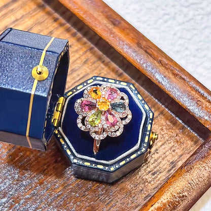 Enchanted Oceanic Tourmaline Ring