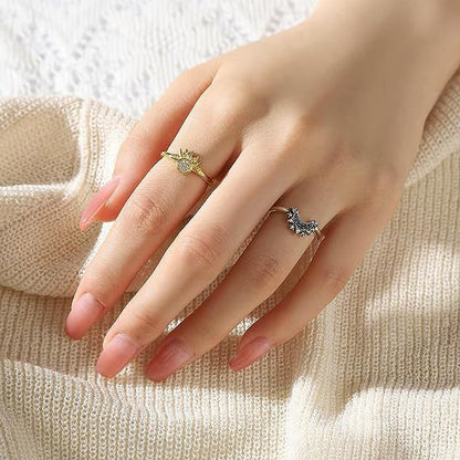 Sun & Moon Stacking Ring Set