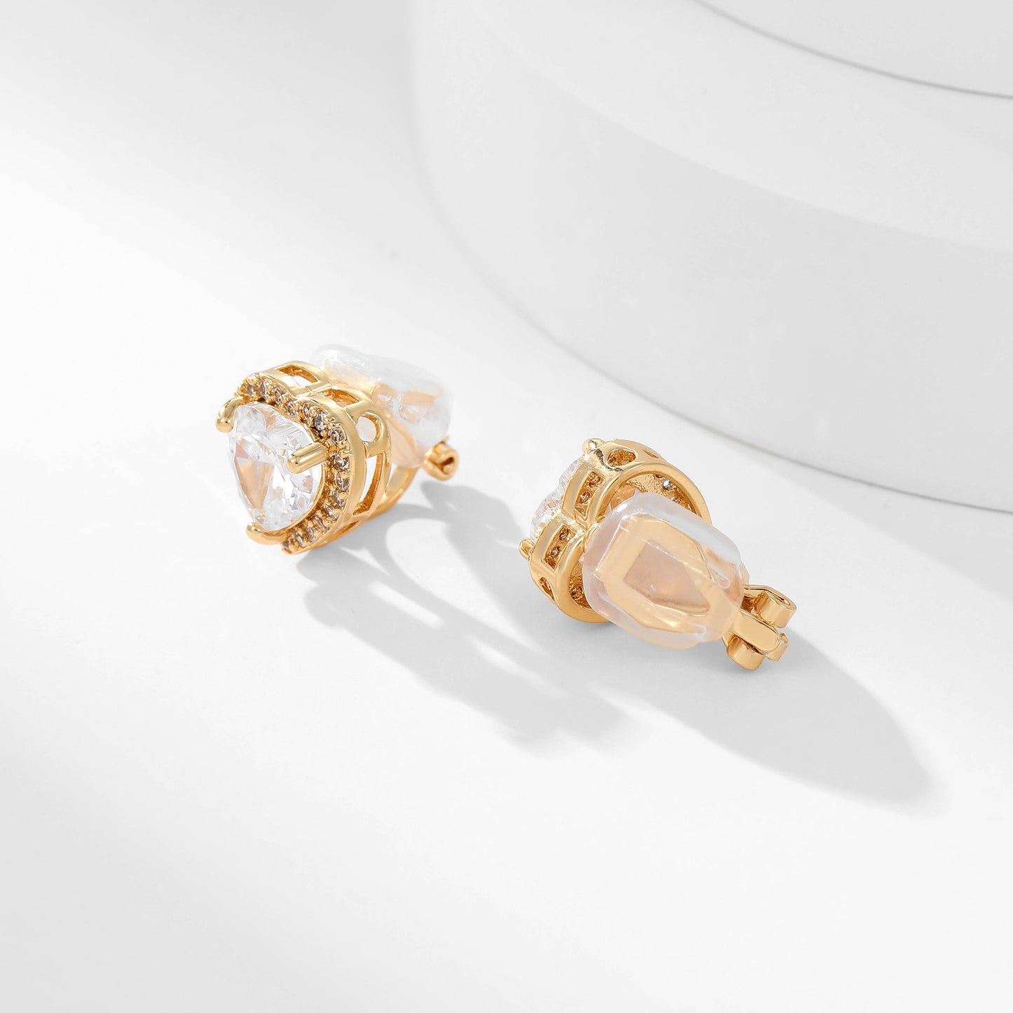 Heart Halo Clip-On Earrings
