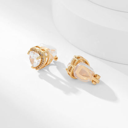 Heart Halo Clip-On Earrings