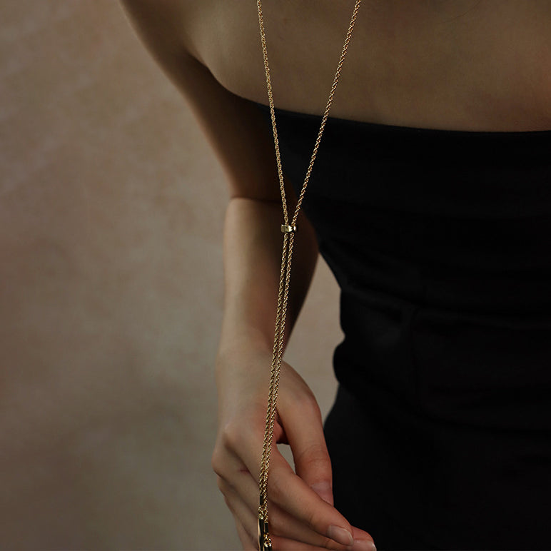 Simple Style Gold Plated Necklace