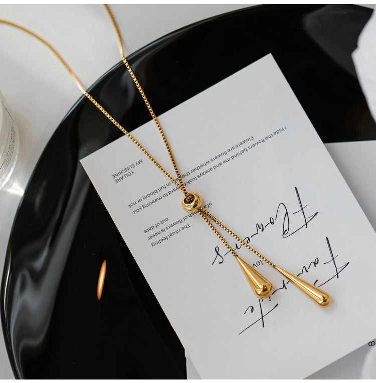 Drop-Shaped Non-irritating Necklace