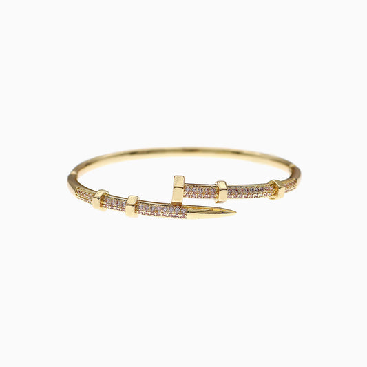 Nail-Shaped  Open Cuff Bracelet