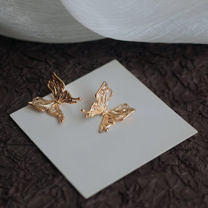 Artistic Textured Butterfly Earrings