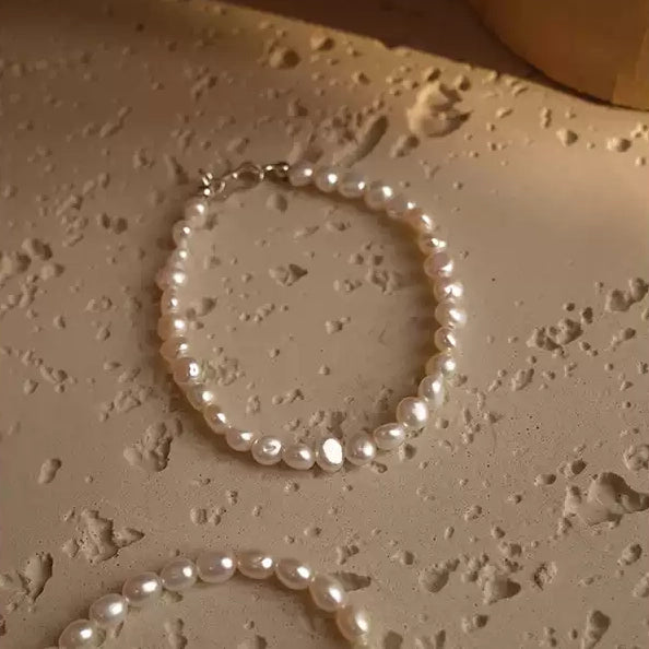 S925 Baroque Pearl Bracelet