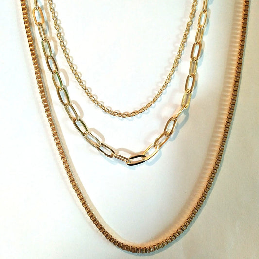 Three-Layer Minimalist Necklace