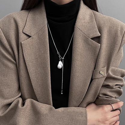 Snake Chain Lariat-Style Necklace