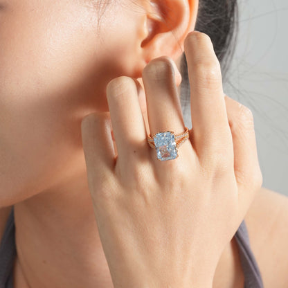 Radiant Ice-Cut Statement Ring