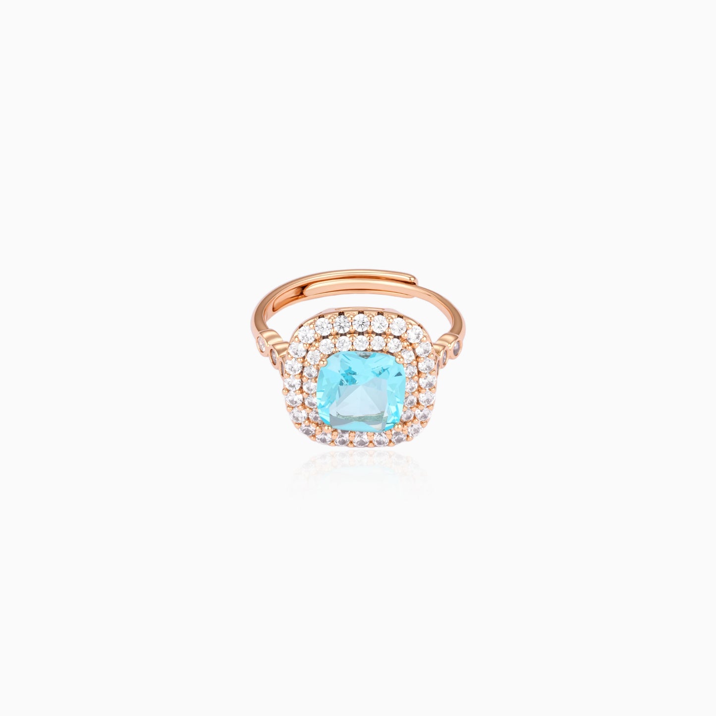 Halo Luxe Cushion Ring