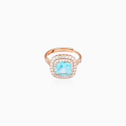 Halo Luxe Cushion Ring