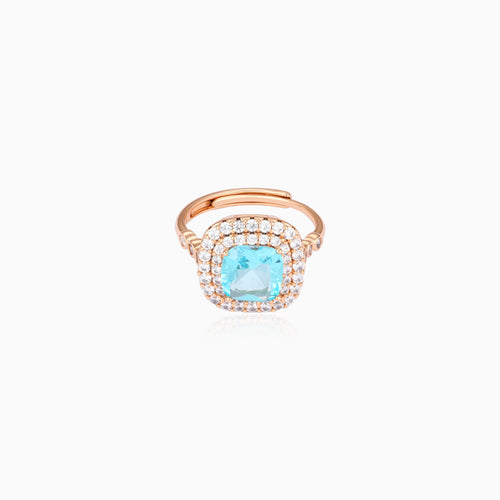 Halo Luxe Cushion Ring