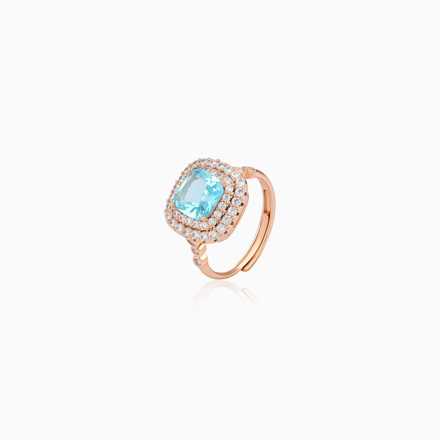 Halo Luxe Cushion Ring