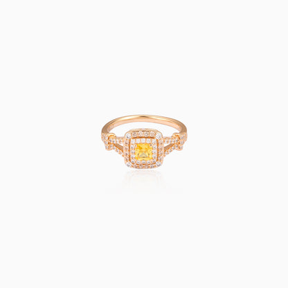Sunlit Square Sparkle Ring