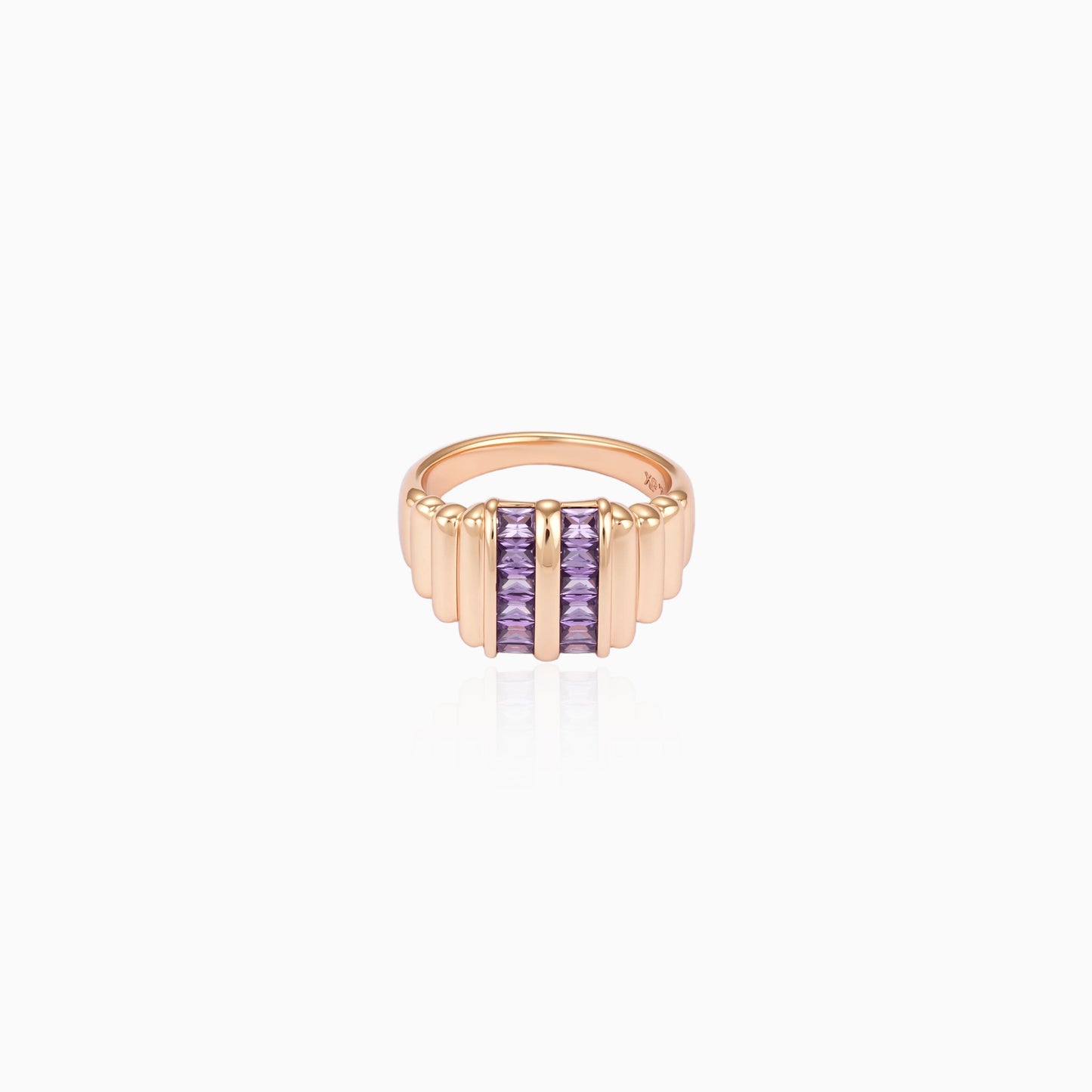 Purple Ridge Statement Ring