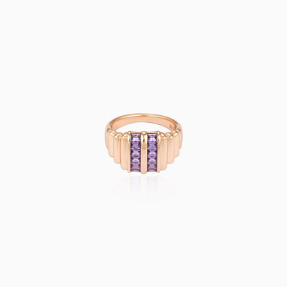 Purple Ridge Statement Ring