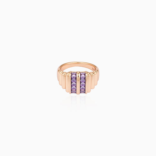 Purple Ridge Statement Ring
