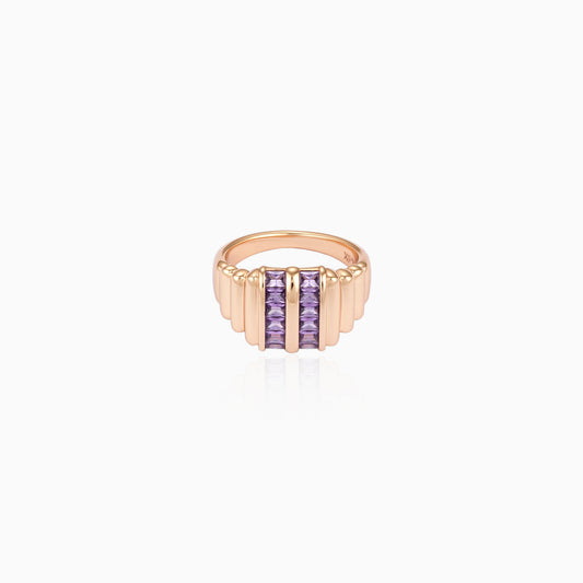 Purple Ridge Statement Ring