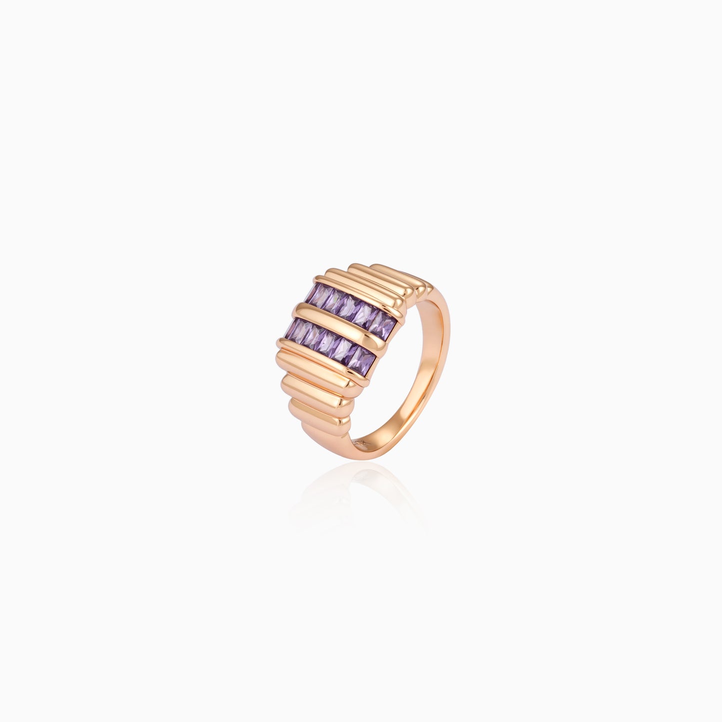 Purple Ridge Statement Ring