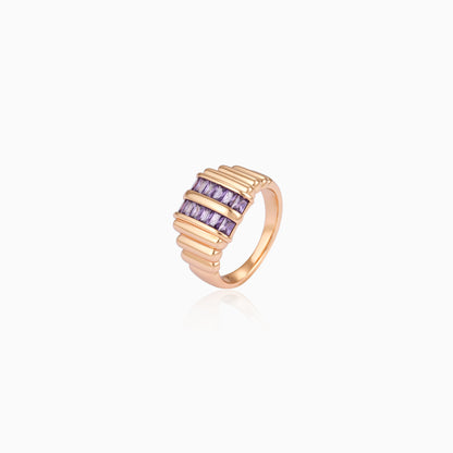 Purple Ridge Statement Ring