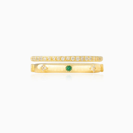 Zircon Rings 2Pcs
