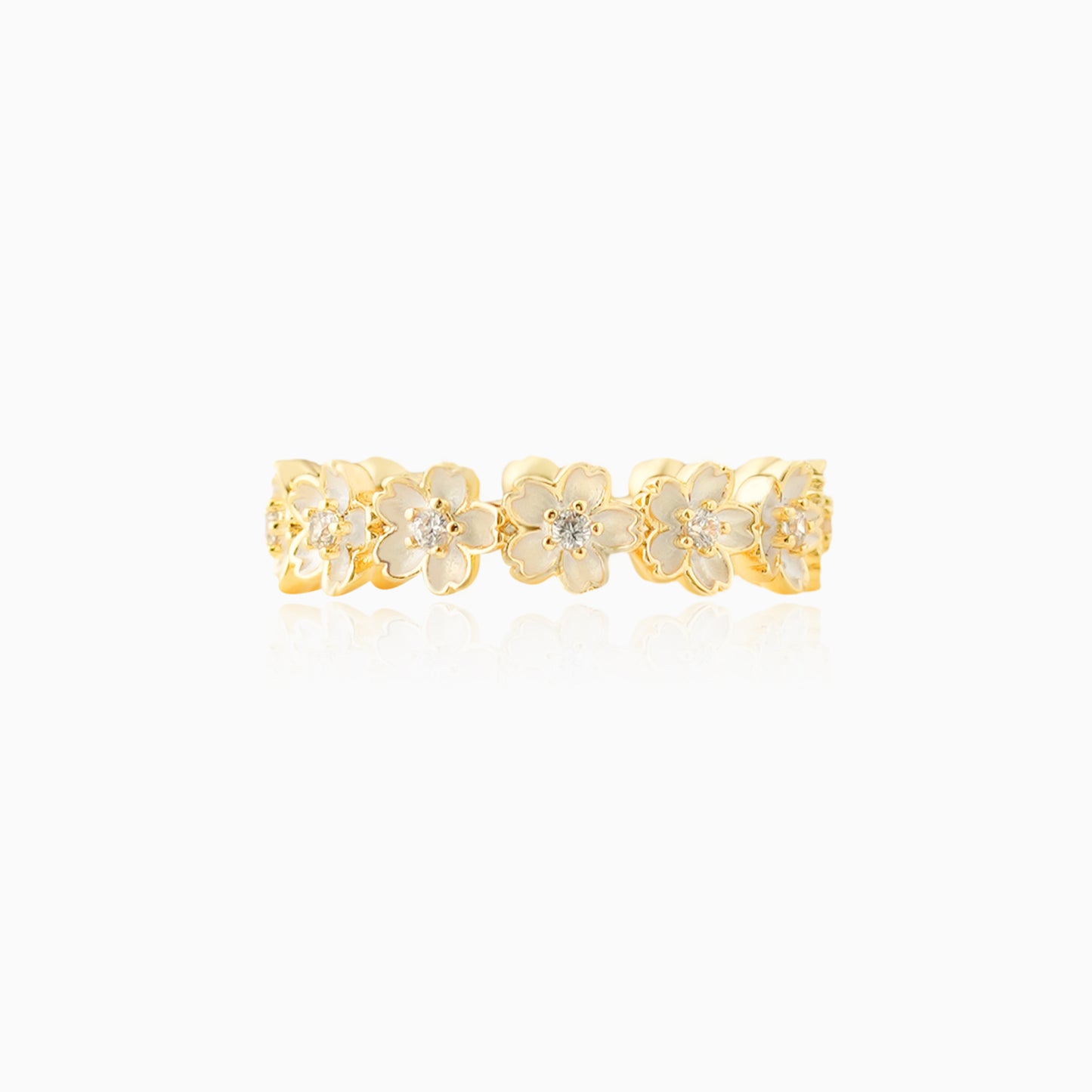 Chic Blossom Open-ended Ring
