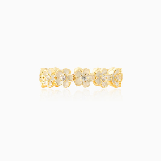 Chic Blossom Open-ended Ring