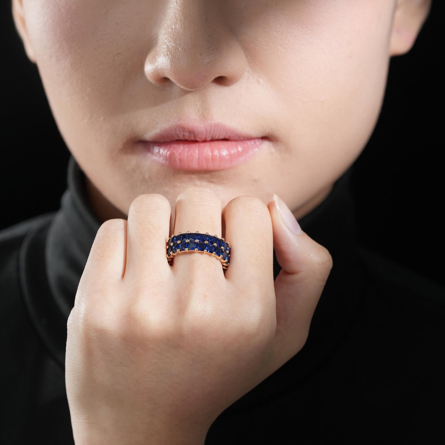 Blue Eternity Band Ring