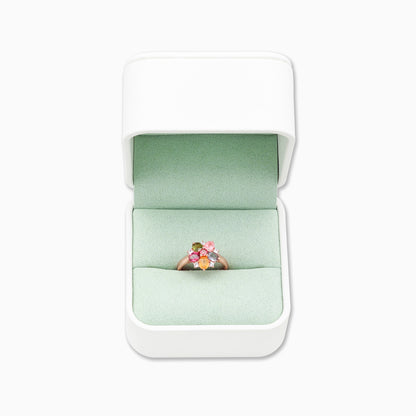 Tourmaline Five-Leaf Power Empowerment Ring