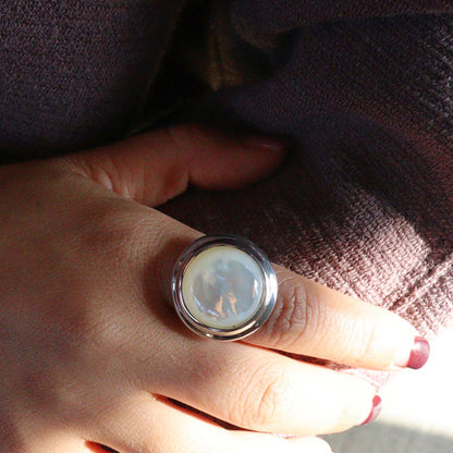 Lunar Glow Statement Ring
