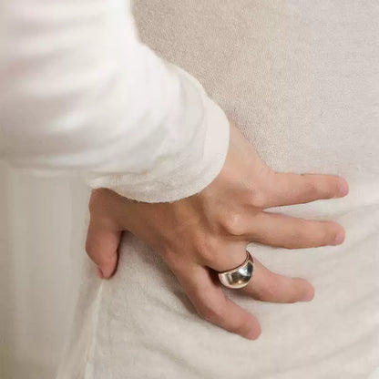 Polished Dome Silver Ring