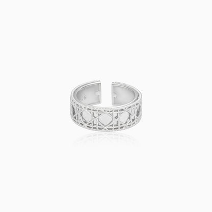 Vintage Lattice Silver Ring