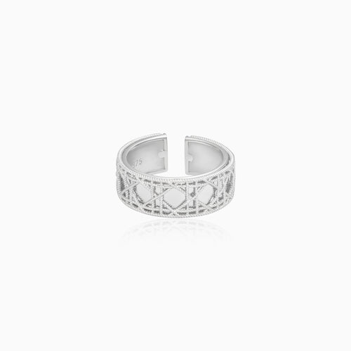 Vintage Lattice Silver Ring