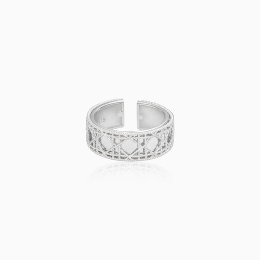 Vintage Lattice Silver Ring