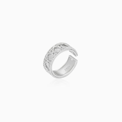Vintage Lattice Silver Ring