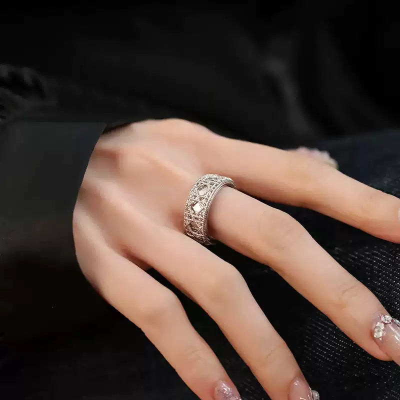 Vintage Lattice Silver Ring