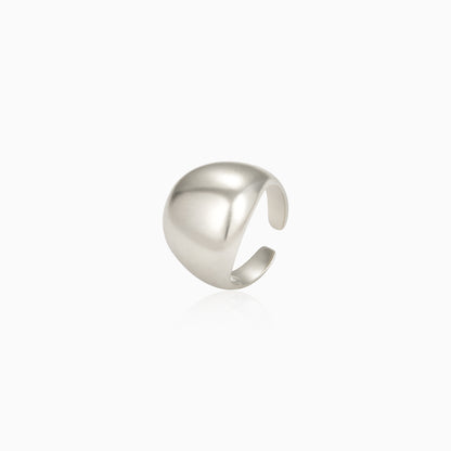 Matte Dome Silver Ring