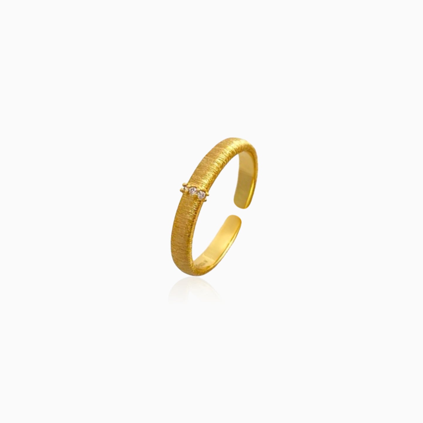 Brushed Glow Line Ring