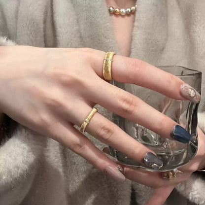 Brushed Glow Line Ring