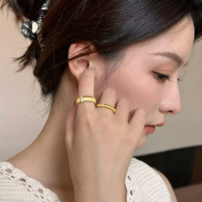 Brushed Glow Line Ring